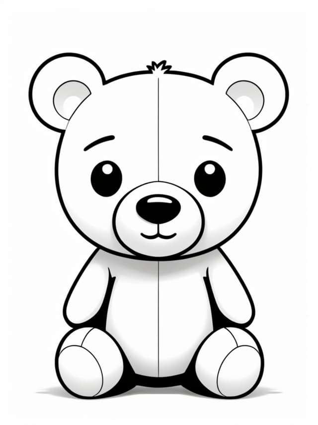 Simple and Cute Teddy Bear